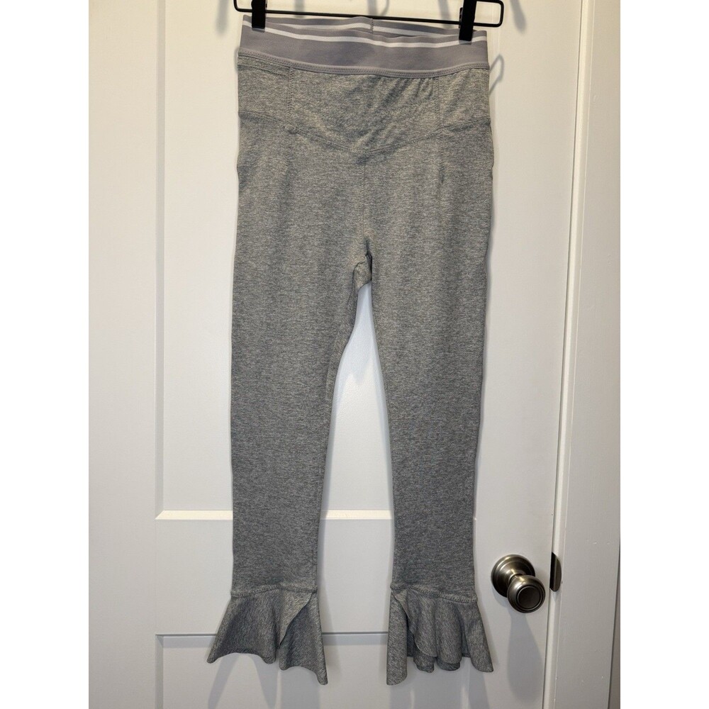 Free People Movement Womens Gray Sanctuary Yoga Flared Bell Feminine Leggings S